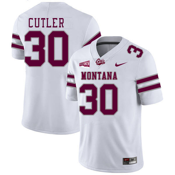 Kade Cutler Montana Jersey,University Of Montana Grizzlies #30 Kade Cutler Jersey Stitched-White